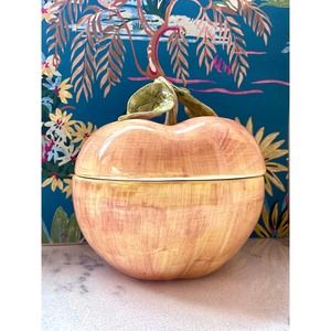 Vintage Italian Apple Cookie Jar. CBG - Made in Italy